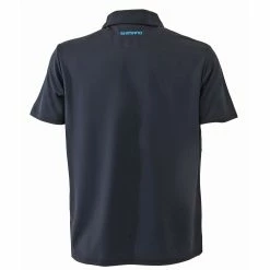 Shimano Sports Mens Polo Shirt With Pocket Black S