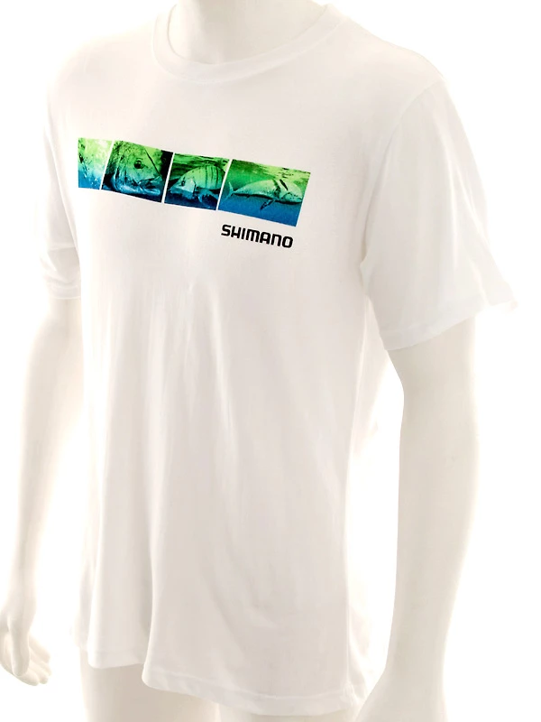 Shimano Collage White T-Shirt M 1 Shimano Collage White T-Shirt M