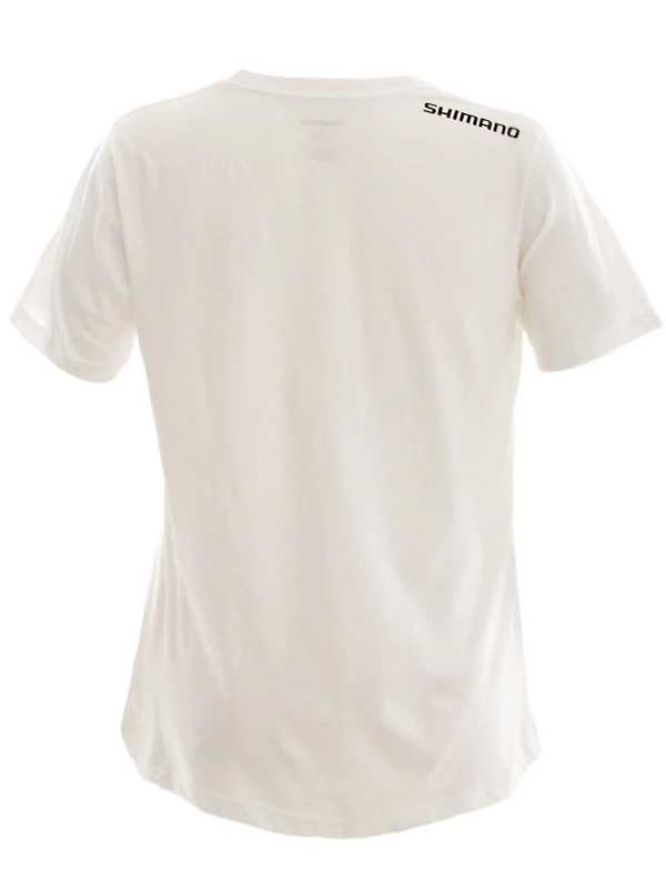 Shimano Collage White T-Shirt M 2 Shimano Collage White T-Shirt M - Image 2