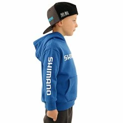 Shimano Corporate Kids Hoodie Blue Size 10 -Shimano Shop 130736 7 n y 3