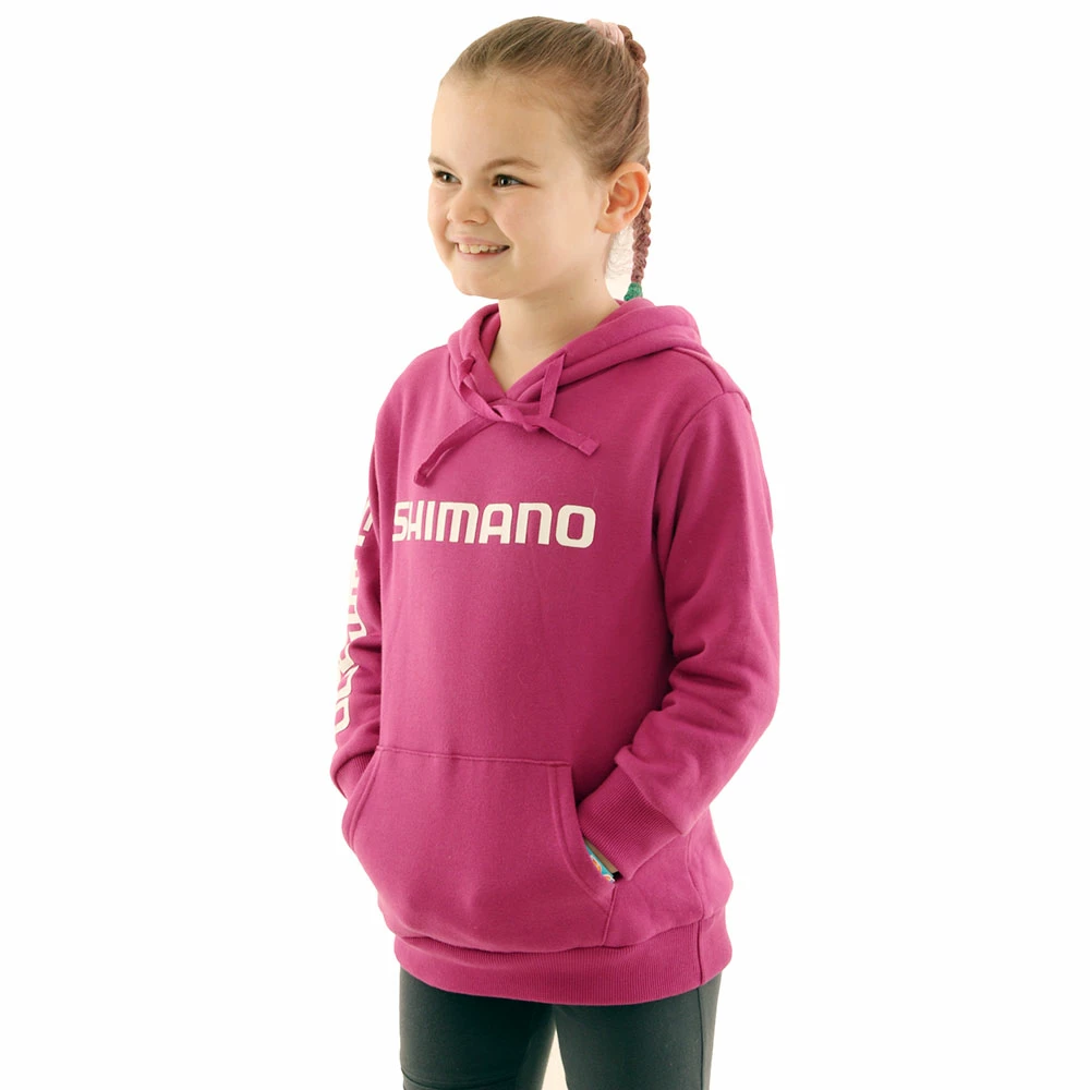 Shimano Corporate Kids Hoodie Fuchsia 1 Shimano Corporate Kids Hoodie Fuchsia