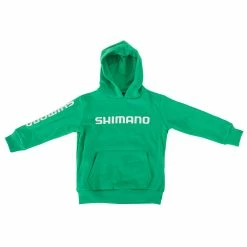 Shimano Corporate Kids Hoodie Green Size 8