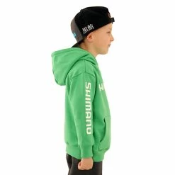 Shimano Corporate Kids Hoodie Green Size 10 -Shimano Shop 130748 5 n y 3