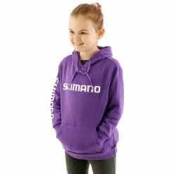 Shimano Corporate Kids Hoodie Purple