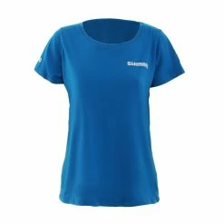 Shimano Established Womens T-Shirt Blue