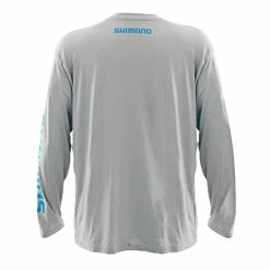 Shimano Technical Mens Long Sleeve Shirt Athletic Grey