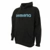 Shimano Performance Mens Hoodie Black Charcoal Size Small