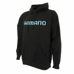 Shimano Performance Mens Hoodie Black Charcoal Size Small