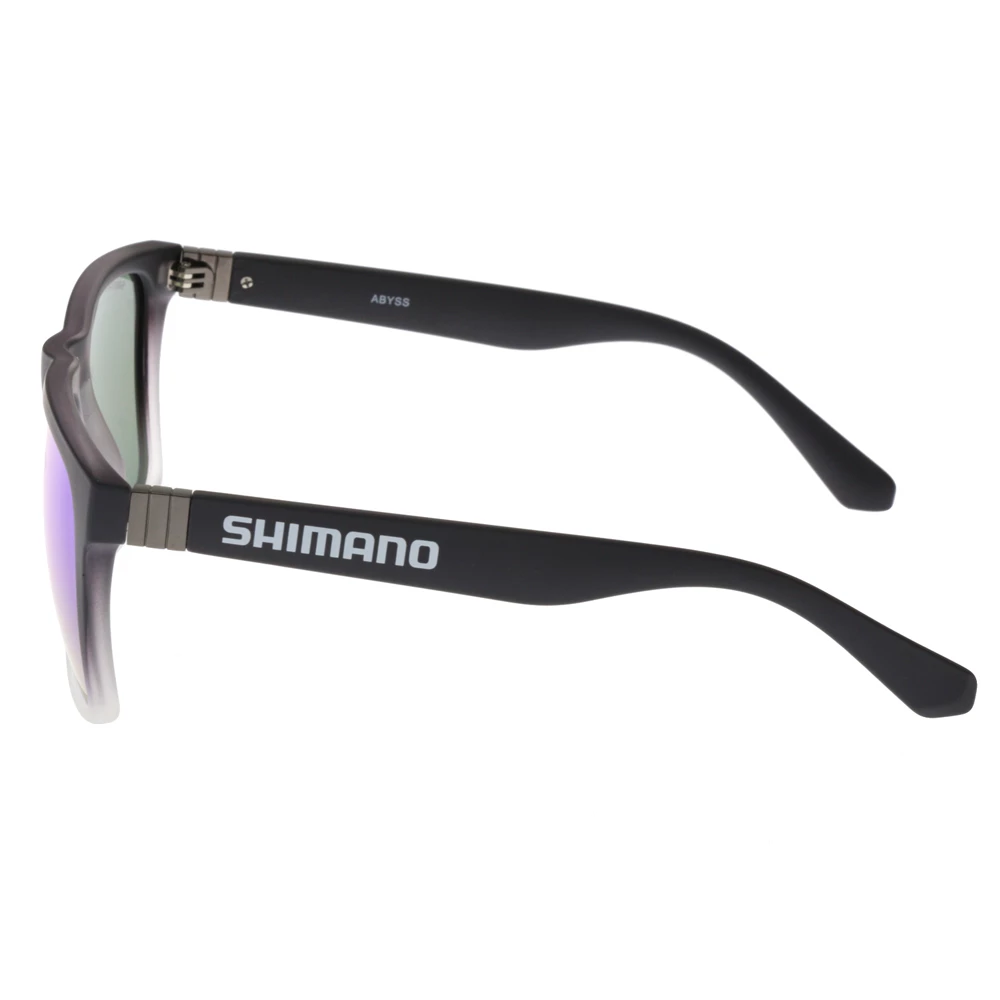 Shimano Abyss Polarised Sunglasses Navy Fade/Smoke/Blue Mirror 2 Shimano Abyss Polarised Sunglasses Navy Fade/Smoke/Blue Mirror - Image 2