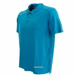 Shimano Technical Polo Shirt Blue Fleck XL