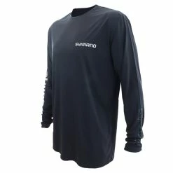 Shimano Tails N Scales Technical Mens Long Sleeve Shirt Grey
