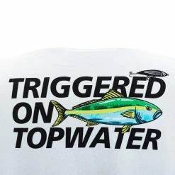 Shimano Triggered On Topwater Mens T-Shirt White 5 Shimano Triggered On Topwater Mens T-Shirt White -Shimano Shop 168684 4 n y