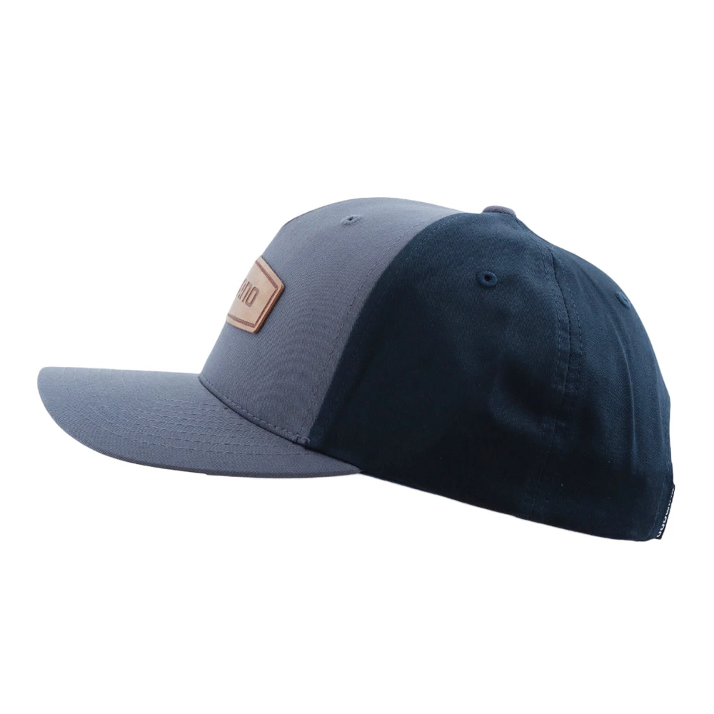 Shimano Leather Patch Cap Ombre Blue 2 Shimano Leather Patch Cap Ombre Blue - Image 2