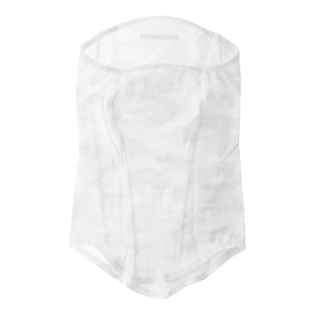 Shimano Sun Protection Neck Gaiter/Face Mask UPF50 White Camo 4 Shimano Sun Protection Neck Gaiter/Face Mask UPF50 White Camo - Image 4