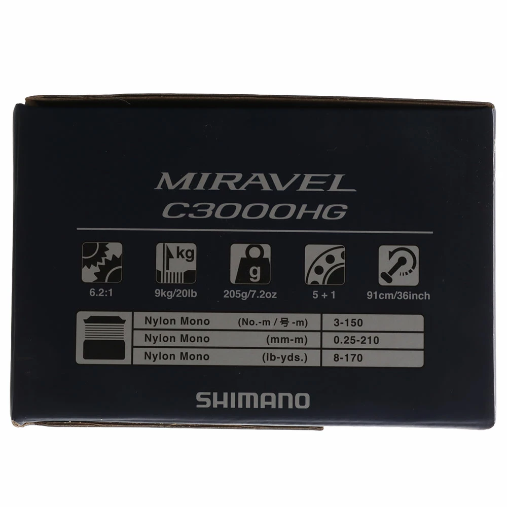 Shimano Miravel C3000 HG Spinning Reel 2 Shimano Miravel C3000 HG Spinning Reel - Image 2