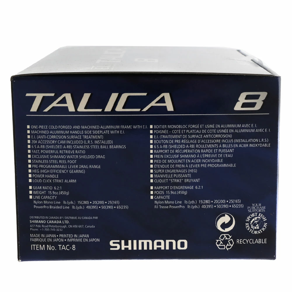 Shimano Talica 8 Jigging Reel 2 Shimano Talica 8 Jigging Reel - Image 2