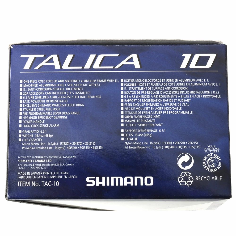 Shimano Talica 10 Jigging Reel 2 Shimano Talica 10 Jigging Reel - Image 2