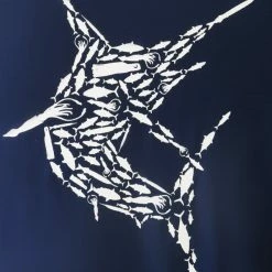 Shimano Lure'd In Marlin T-Shirt Navy Blue M -Shimano Shop 50092 05 n y 2