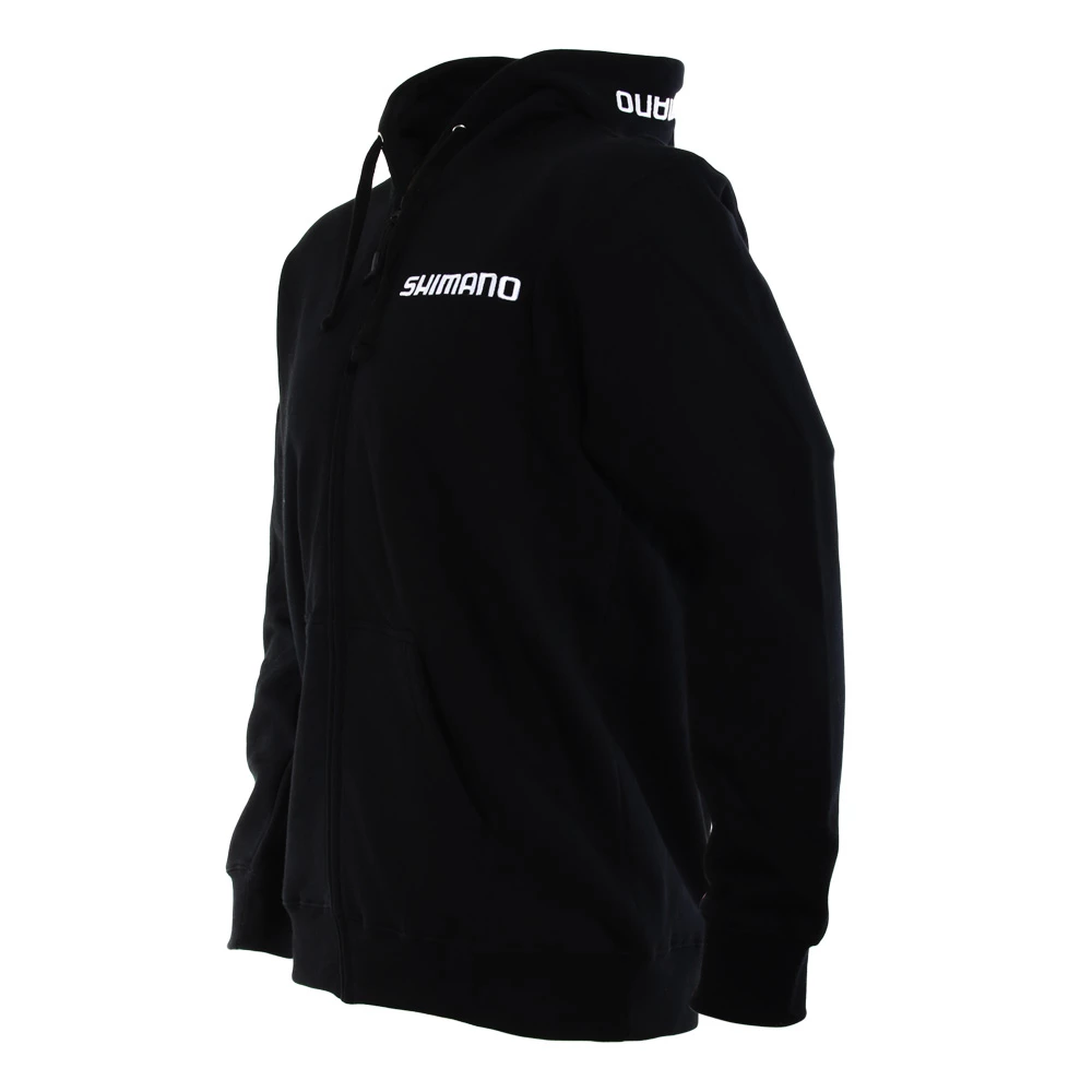 Shimano Black Zip-Up Fleece Hoodie M 1 Shimano Black Zip-Up Fleece Hoodie M