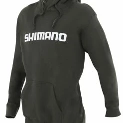 Shimano Fleece Hoodie Dark Khaki L