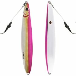 Shimano Butterfly Flat-Side Mechanical Jig Pink Silver 224g 7/0