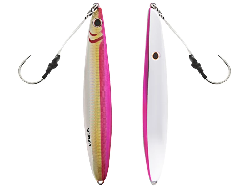 Shimano Butterfly Flat-Side Mechanical Jig Pink Silver 224g 7/0 1 Shimano Butterfly Flat-Side Mechanical Jig Pink Silver 224g 7/0